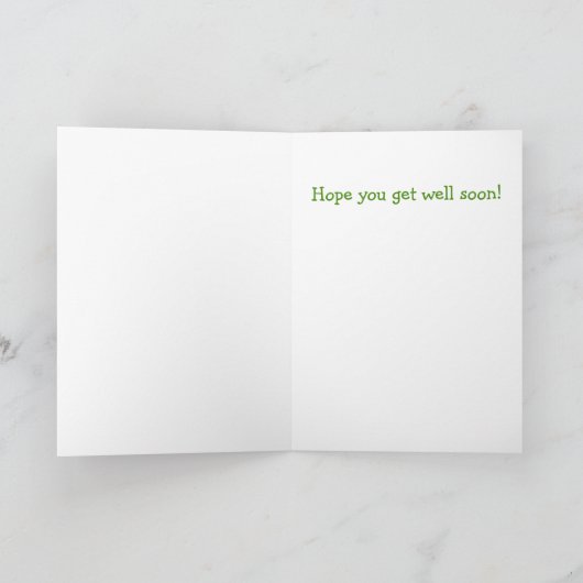 Funny Barnyard Chicken Get well Kaart (Binnen)