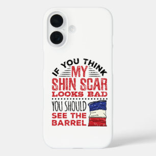 Funny Barrel Racing Shin Scar Rodeo Cowgirl iPhone 16 Hoesje