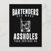 Funny Bartender Alcohol Mixer Barkeeper Joke Briefkaart (Voorkant)