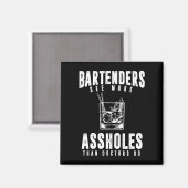 Funny Bartender Alcohol Mixer Barkeeper Joke Magneet (Voorkant / Achterkant)