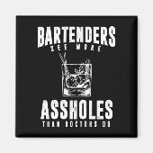 Funny Bartender Alcohol Mixer Barkeeper Joke Magneet (Voorkant)