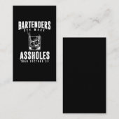 Funny Bartender Alcohol Mixer Barkeeper Joke Visitekaartje (Voorkant / Achterkant)