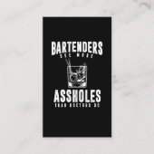 Funny Bartender Alcohol Mixer Barkeeper Joke Visitekaartje (Voorkant)