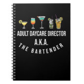 Funny Bartender Alcohol Mixer Barkeeper Jokes Notitieboek (Voorkant)