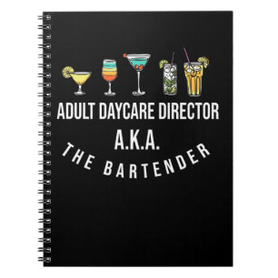Funny Bartender Alcohol Mixer Barkeeper Jokes Notitieboek