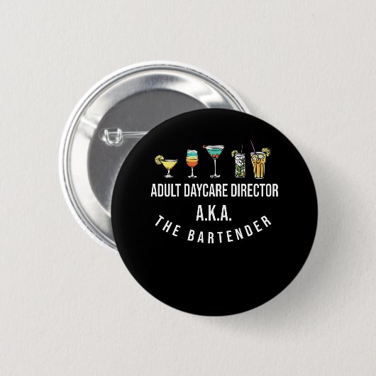 Funny Bartender Alcohol Mixer Barkeeper Jokes Ronde Button 5,7 Cm (Voorkant /achterkant)