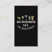Funny Bartender Alcohol Mixer Barkeeper Jokes Visitekaartje (Voorkant)