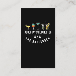 Funny Bartender Alcohol Mixer Barkeeper Jokes Visitekaartje