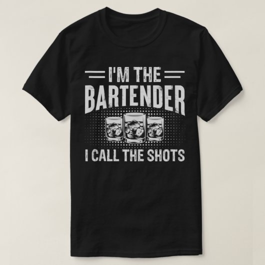 Funny Bartender ik noem de Shot Bartender Gifts T-shirt (Design voorkant)