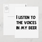 Funny Bartender T-shirts en Gifts Briefkaart (Voorkant / Achterkant)