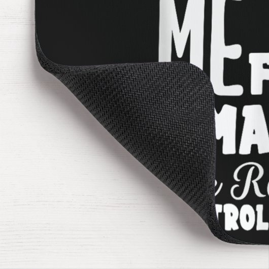 Funny Bartender Thou Shall Not Test Me Quote Muismat (Hoek)