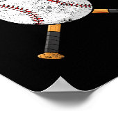 Funny Baseball Ball Santa Hat Xmas Pajamas Players Poster (Hoek)