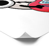 Funny Baseball Bass Guitarist Pun Poster (Hoek)