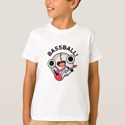 Funny Baseball Bass Guitarist Pun T-shirt (Voorkant)