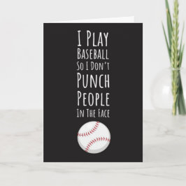 Funny Baseball Cards Sports Player Team Humor  Kaart