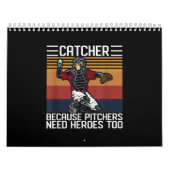 Funny Baseball Catcher  Pitchers heeft liefde nodi Kalender (Hoes)