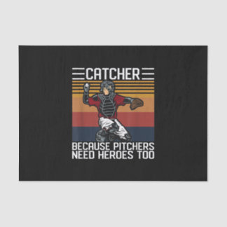 Funny Baseball Catcher  Pitchers heeft liefde nodi Tissuepapier