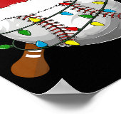 Funny Baseball Christmas Matching Family Pajamas X Poster (Hoek)