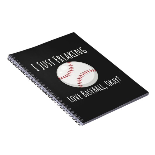 Funny Baseball Enthusiast Gifts Lover Humor Sports Notitieboek (Rechterzijde)