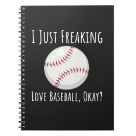 Funny Baseball Enthusiast Gifts Lover Humor Sports Notitieboek