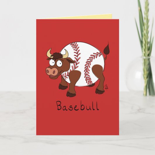 Funny Baseball Humor Sports Blank Greeting Kaart (Voorkant)