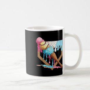 Funny Baseball Ice Cream Dripping Baseball Koffiemok