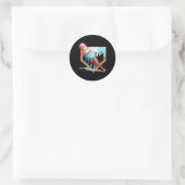 Funny Baseball Ice Cream Dripping Baseball Ronde Sticker (Tas)