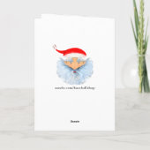 Funny Baseball-kerstfeestdag Kaart (Achterkant)