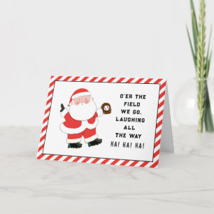 Funny Baseball-kerstkaarten Feestdagen Kaart