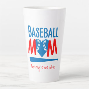 Funny Baseball mama Latte Mok