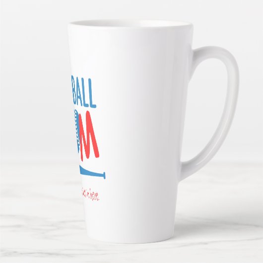 Funny Baseball mama Latte Mok (Rechts)