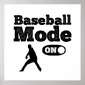 Funny Baseball mode on quote gezegde Poster (Voorkant)