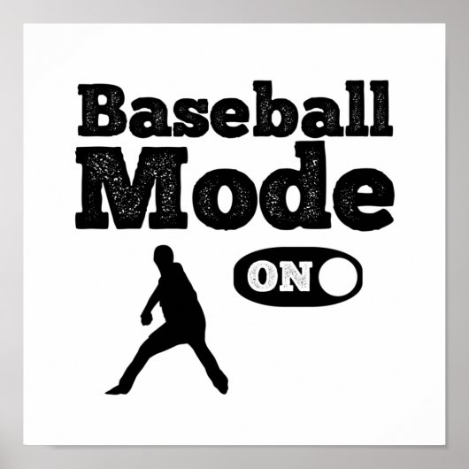Funny Baseball mode on quote gezegde Poster (Voorkant)