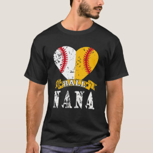 Funny Baseball Nana T Ball Nana Softball Gifts T-shirt
