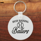 Funny Baseball papa Sleutelhanger (Voorkant)