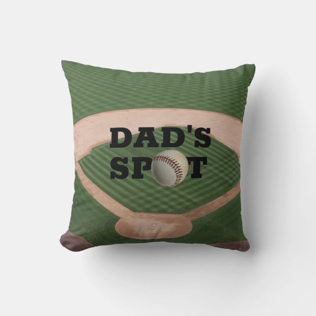 Funny Baseball Pap's Spot Saver Sierkussen (Voorkant)