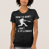 Funny Baseball Player Home run Fun Humor T-shirt (Voorkant)