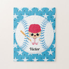 Funny Baseball Player Star Softball Ball Name Legpuzzel