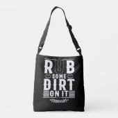 Funny Baseball Rub Some Dirt On It Crossbody Tas (Achterkant)