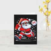 Funny Baseball Santa 67 Christmas Xmas Pajamas Boy Kaart (Gele Bloem)