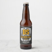 Funny Baseball Sarcasm Bier Etiket (Voorkant)