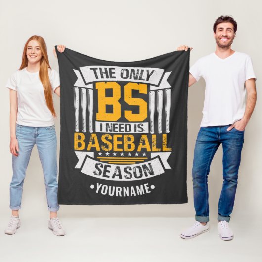 Funny Baseball Sarcasm Fleece Deken (In situ)
