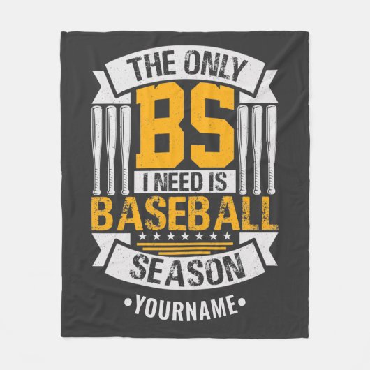 Funny Baseball Sarcasm Fleece Deken (Voorkant)