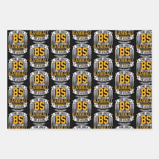 Funny Baseball Sarcasm Inpakpapier Vel (Voorkant 3)