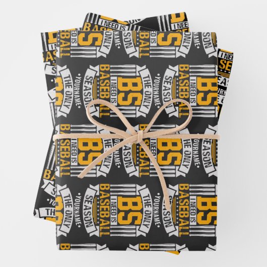 Funny Baseball Sarcasm Inpakpapier Vel (In situ)