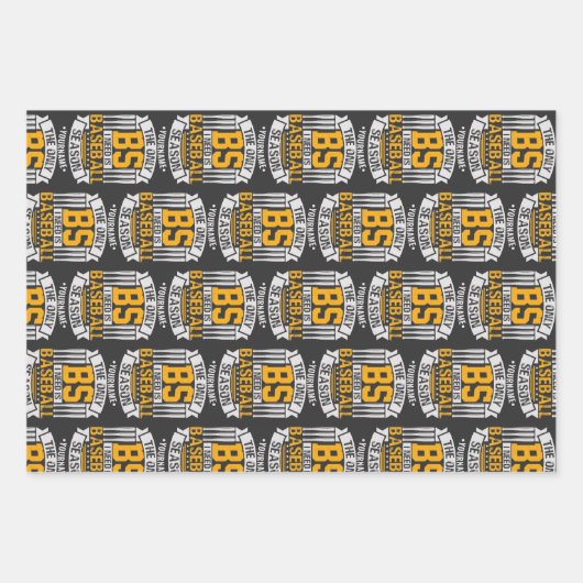 Funny Baseball Sarcasm Inpakpapier Vel (Voorkant)