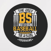 Funny Baseball Sarcasm Labels (Design 2)