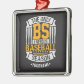 Funny Baseball Sarcasm Metalen Ornament (Links)