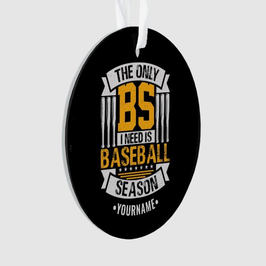 Funny Baseball Sarcasm Ornament (voorkant)