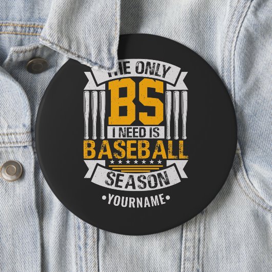 Funny Baseball Sarcasm Ronde Button 6,0 Cm (In situ)